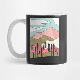 Pastel Tropical Mountains Mug